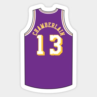 Wilt Chamberlain Los Angeles Jersey Qiangy Sticker